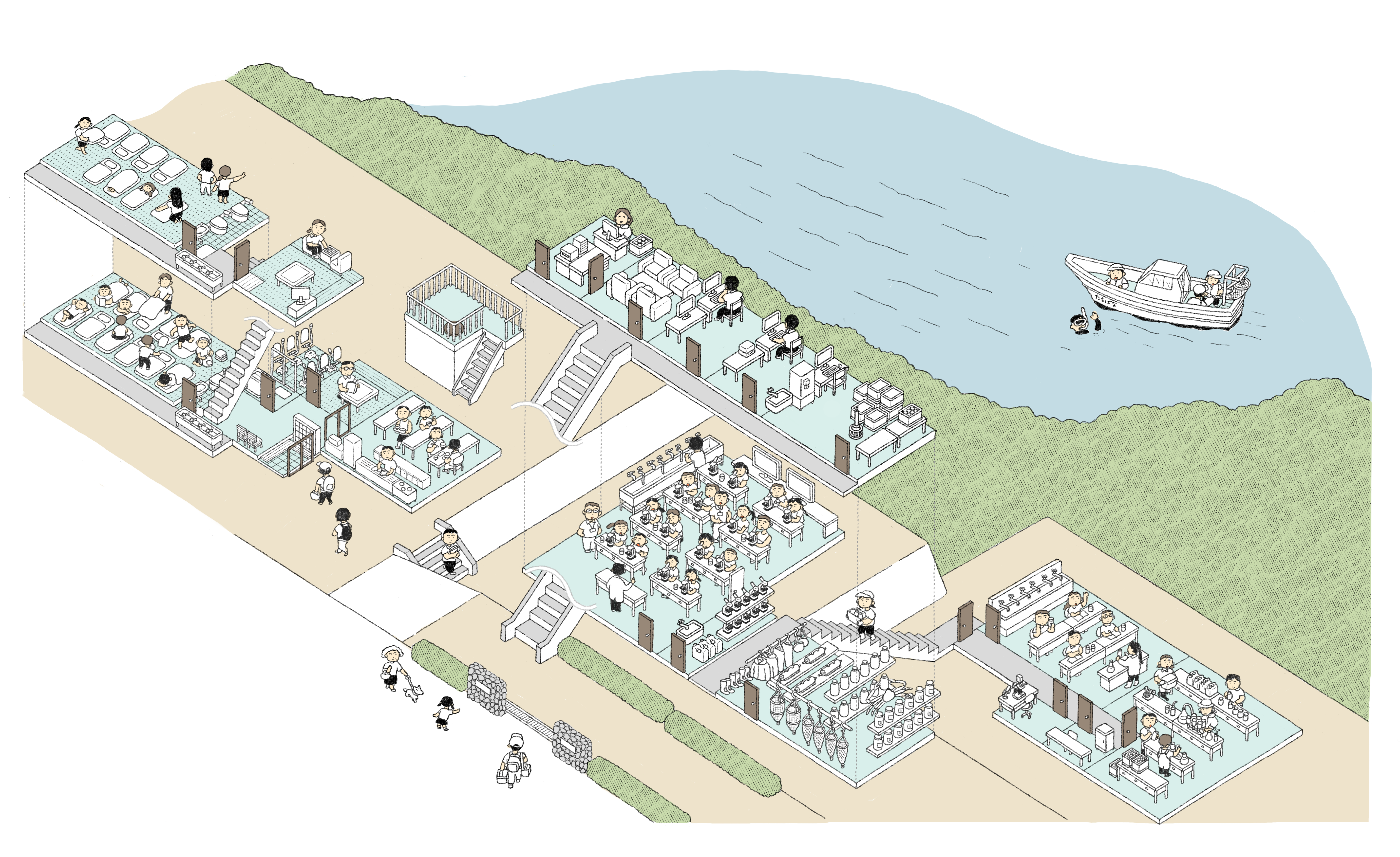 館内図イラスト